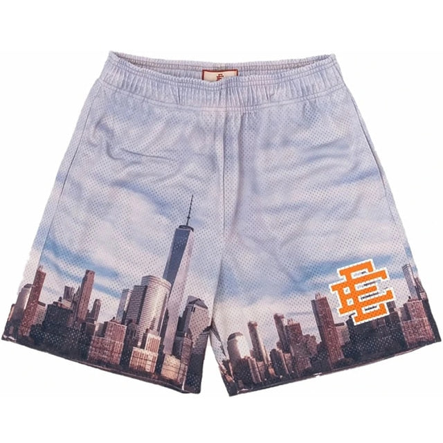 Gray EE Skyline Shorts