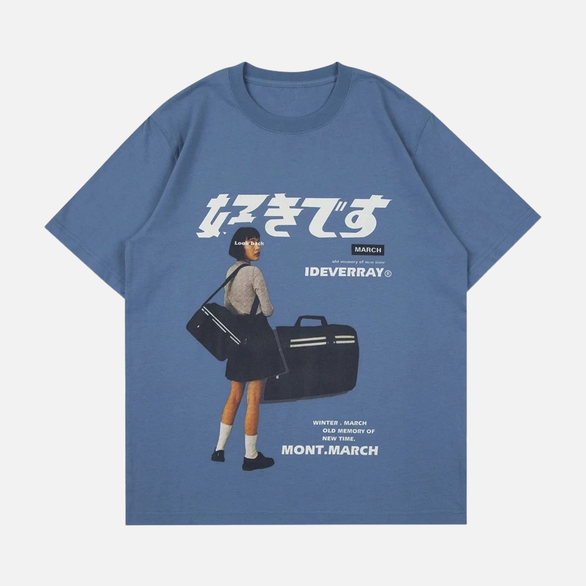 Japanese Kanji T-Shirt - Blue