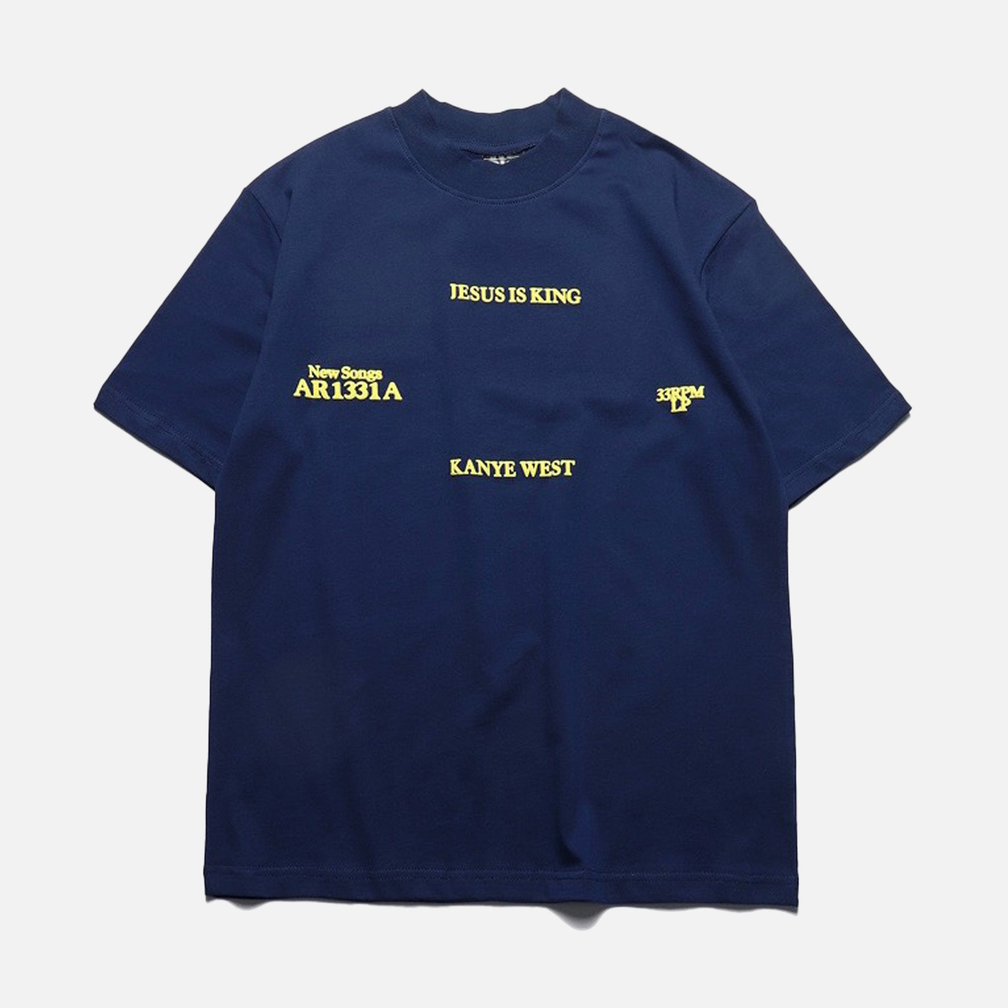 Navy Jesus Is King Tee