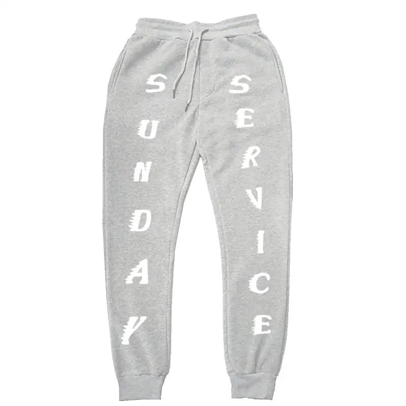 'Sunday Service' Sweatpants - Heather Gray