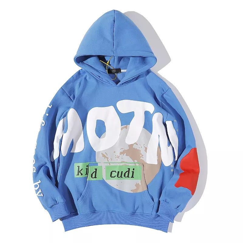 Blue 'Man On The Moon' Hoodie