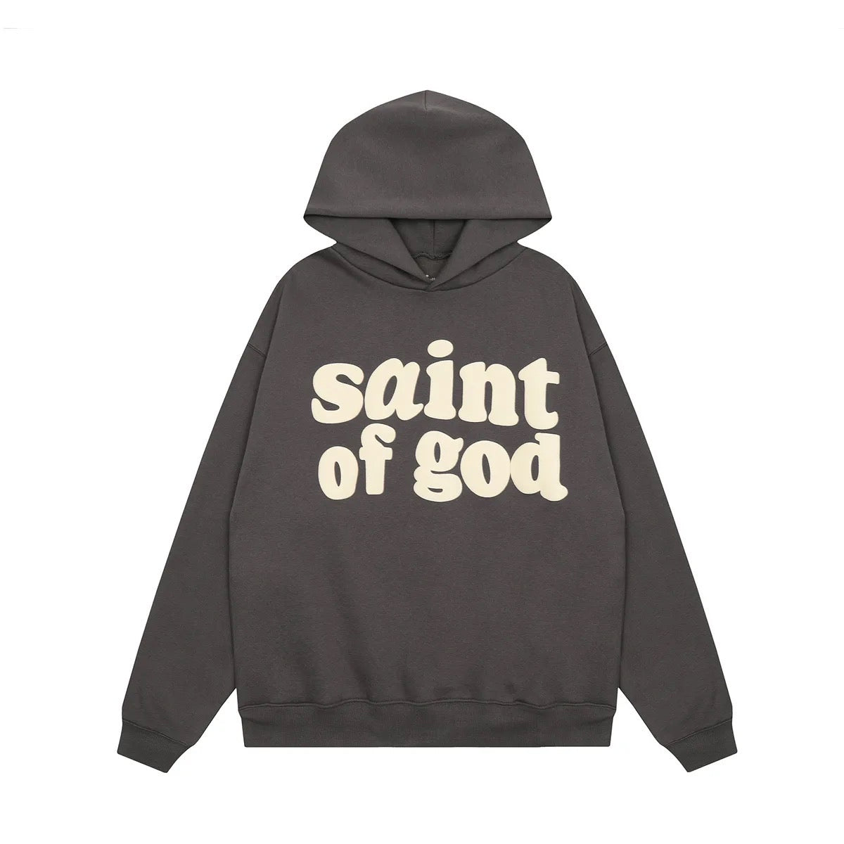Gray Saint of God Hoodie