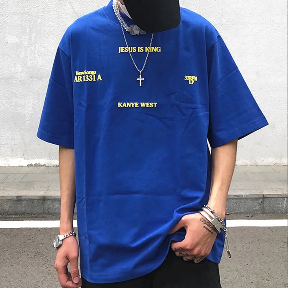 Blue Jesus Is King Tee