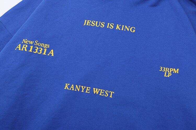 Blue Jesus Is King Hoodie