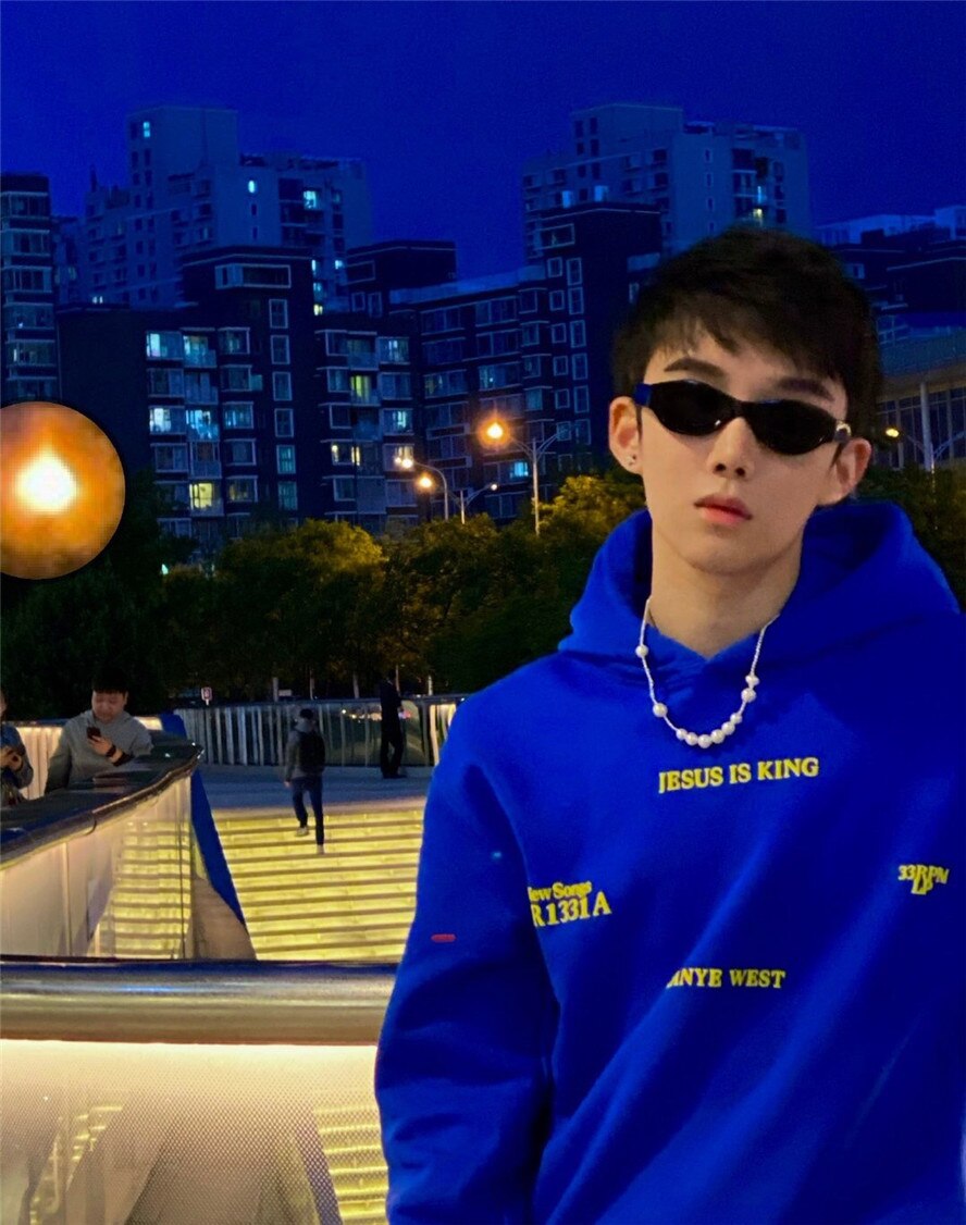 Blue Jesus Is King Hoodie