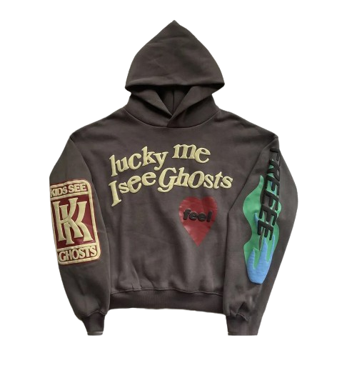 'Lucky Me I See Ghosts' Gray Hoodie