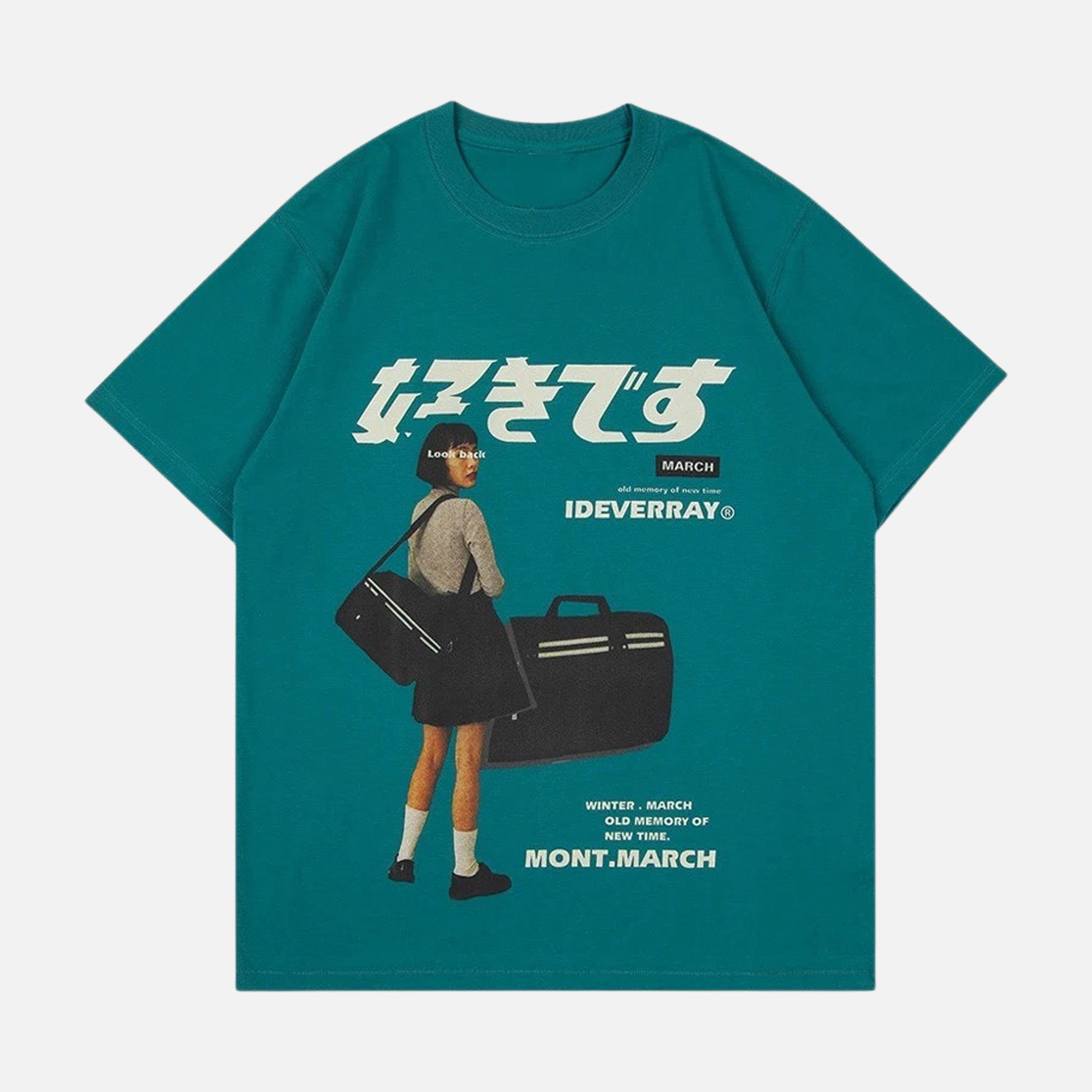 Japanese Kanji T-Shirt - Teal