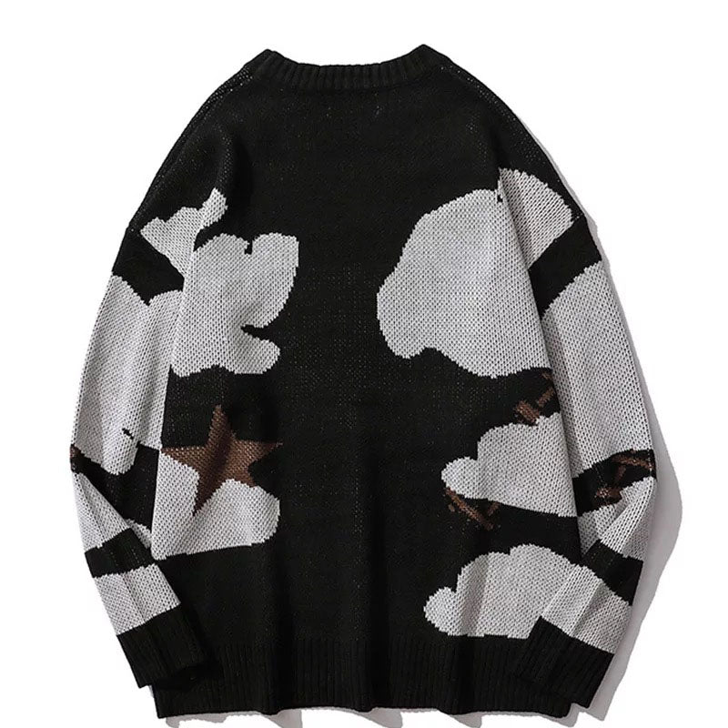 Black Harajuku Vintage Sweatshirt