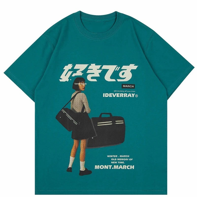Japanese Kanji T-Shirt - Teal
