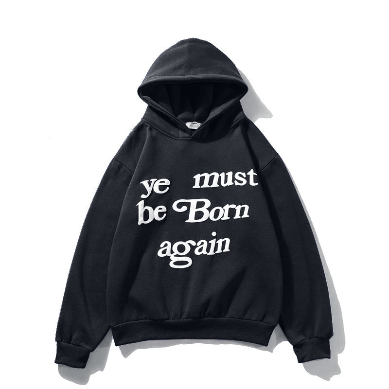 Jet Black 'Born Again' Hoodie